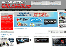 Tablet Screenshot of instalacionescaraudio.com